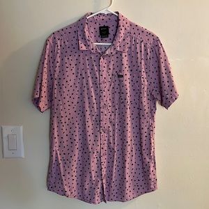 RVCA short sleeve button down. Size M slim fit